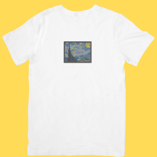 Tricou brodat Starry Night by Van Gogh