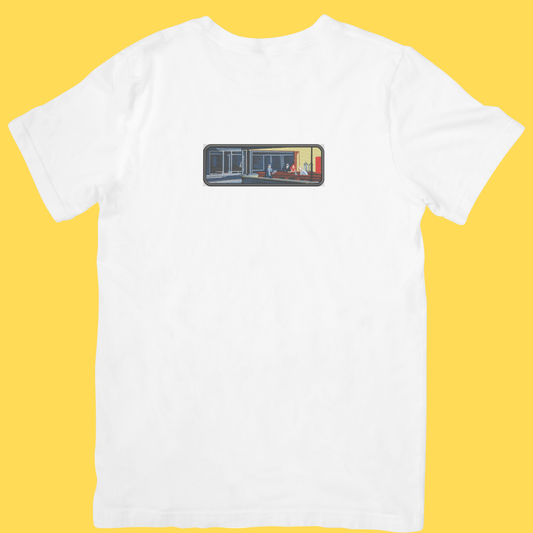 Tricou brodat Nighthawks by Edward Hopper