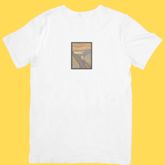 Tricou brodat Scream by Edvard Munch
