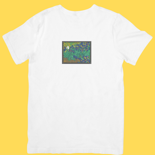 Tricou brodat Irises by Van Gogh
