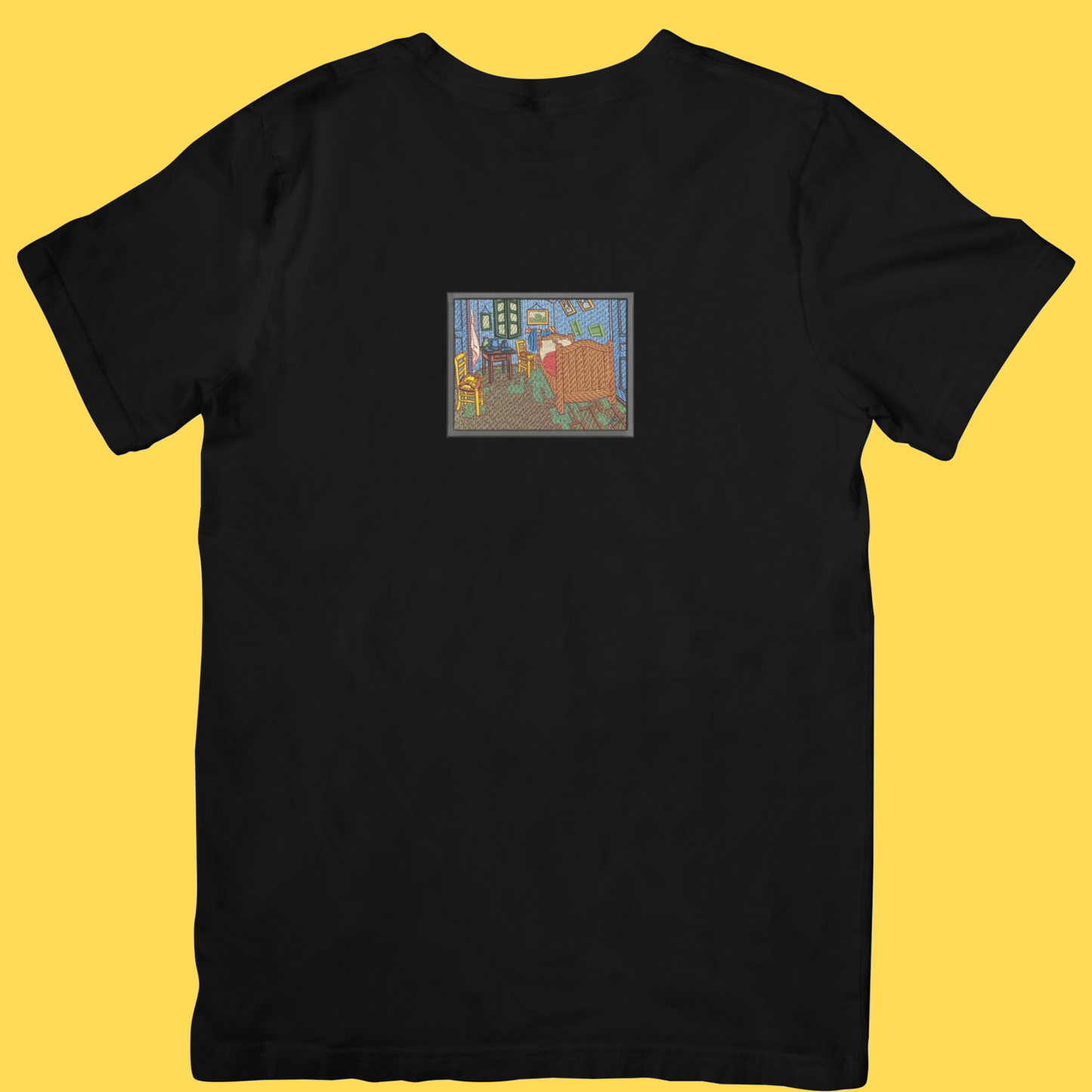 Tricou brodat Bedroom in Arles by Van Gogh