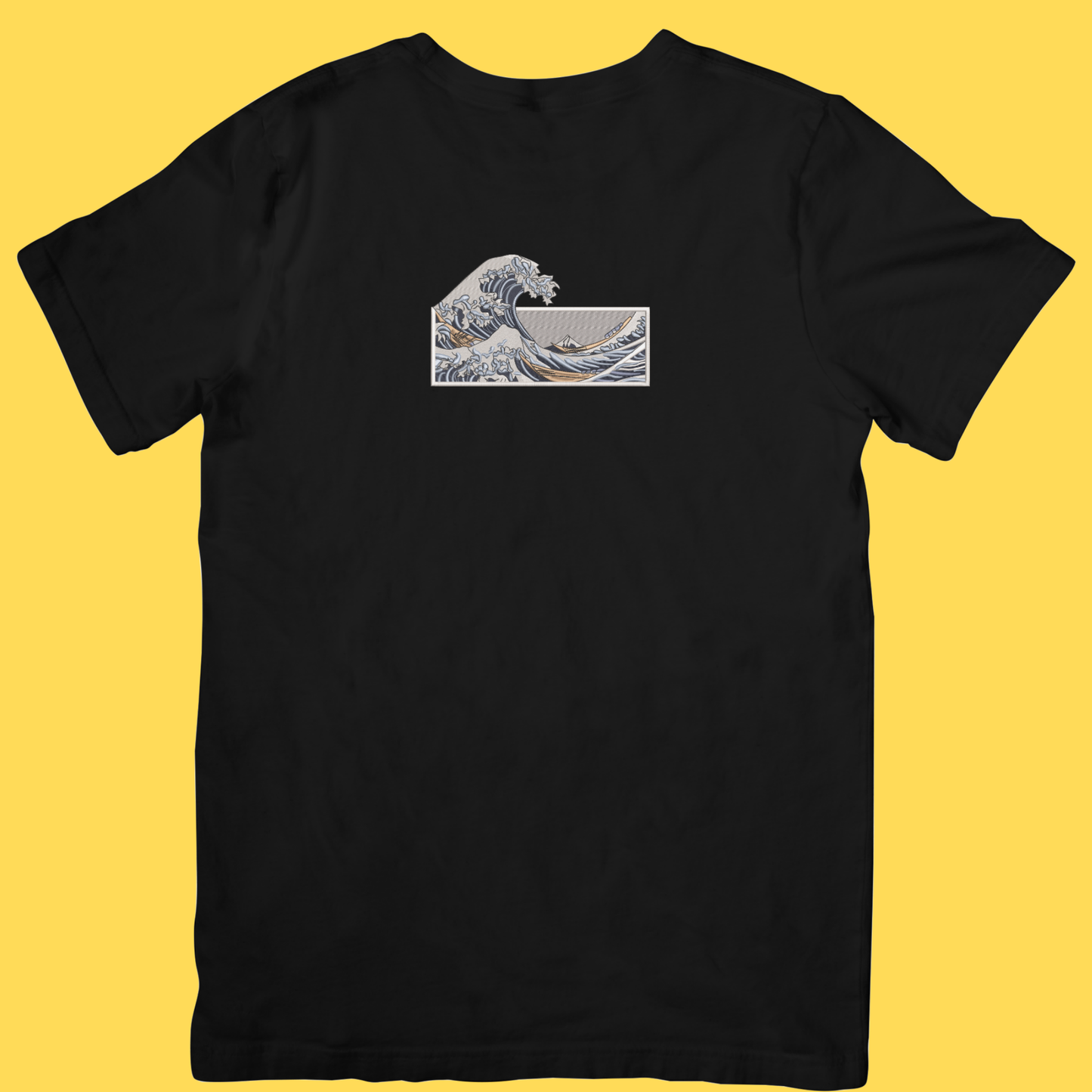 Tricou brodat The Great Wave off Kanagawa by Hokusai