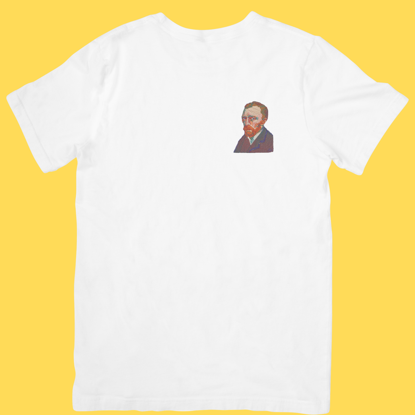 Tricou brodat Self-Portrait by Van Gogh