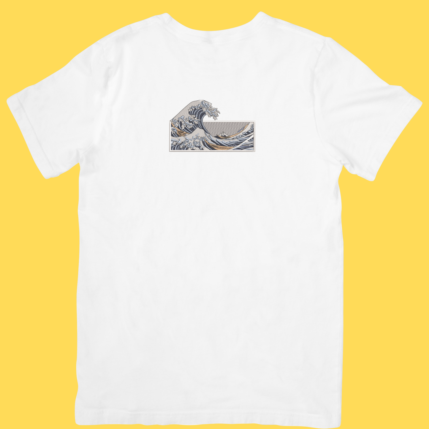 Tricou brodat The Great Wave off Kanagawa by Hokusai