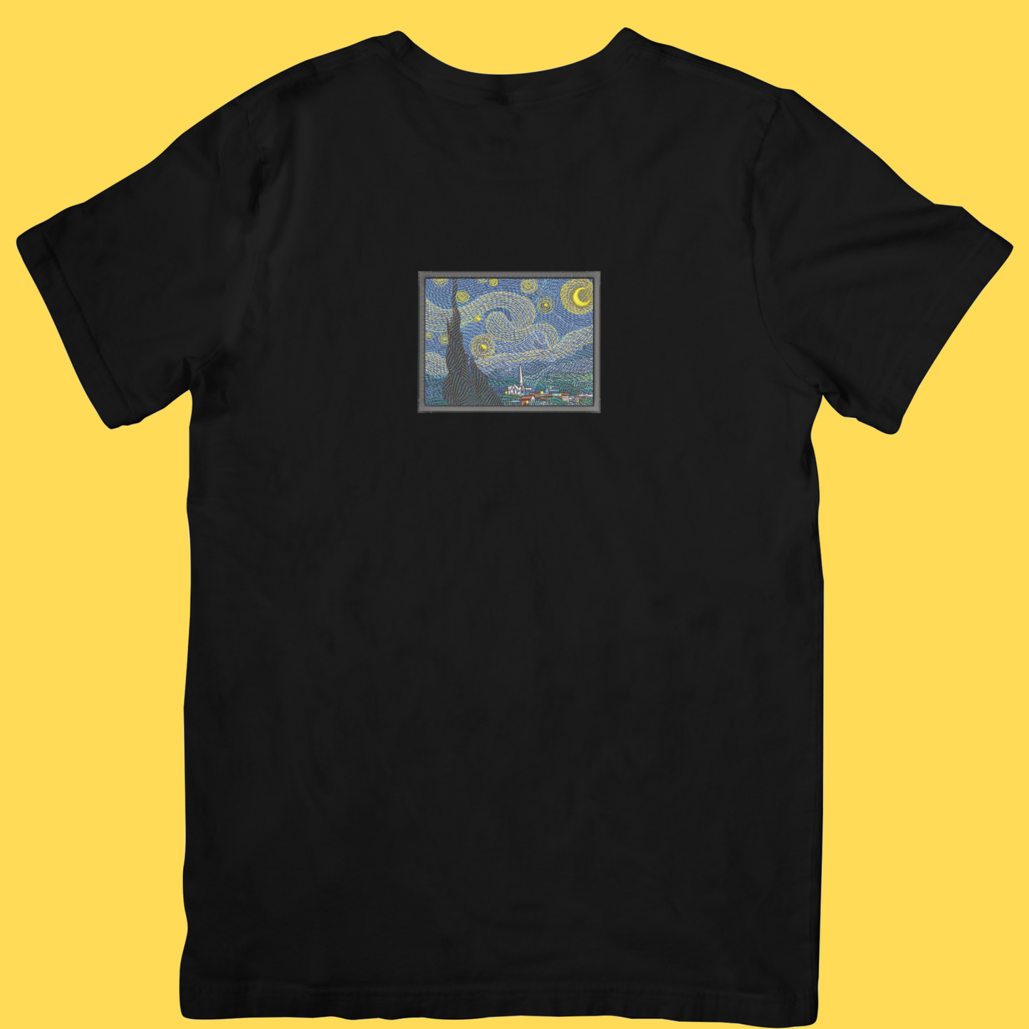 Tricou brodat Starry Night by Van Gogh